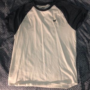 White and blue shirt